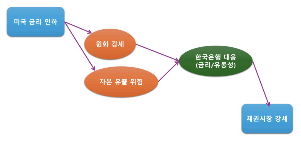 한국 금융시장 변화 개념도